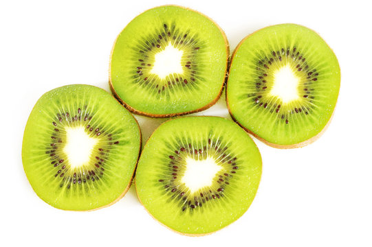 fresh green kiwi slice