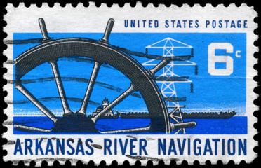 USA - CIRCA 1968 Ship Wheel