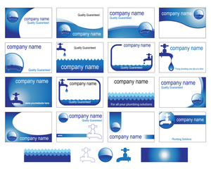 Business cards for the plumbing trade - 39553158