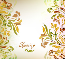 Abstract floral background vector version eps 10
