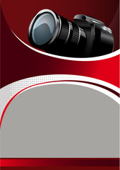 Vector Background with digital camera