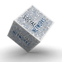 Social Networks Cube / Soziale Netzwerke W&uuml;rfel