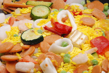 surgelati-paella di pesce e verdure