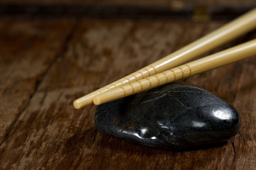 chopsticks up close