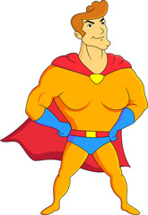 Superhero cartoon character