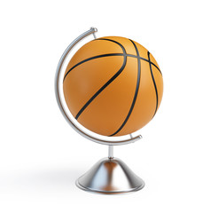 basketball ball globe