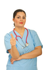 Successful doctor woman