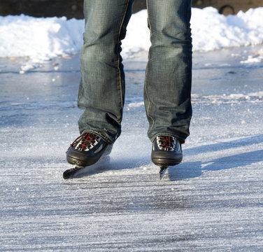 An ice skater