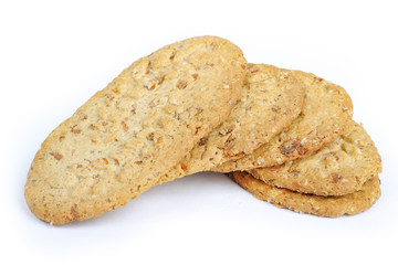 Oval-shaped cookies