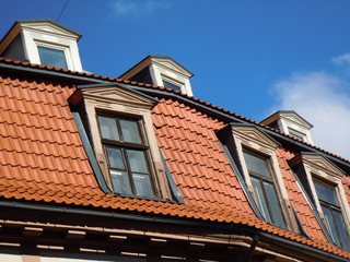 Red roof and dormers (Riga, Latvia)