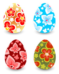 four Easter eggs