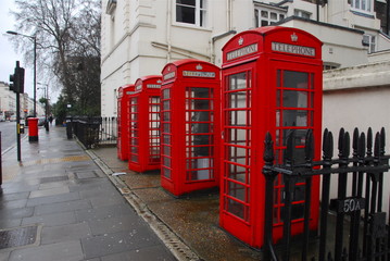 cabines téléphoniques londoniennes