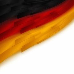 Abstract illustrated german colors for sport events and space for your text