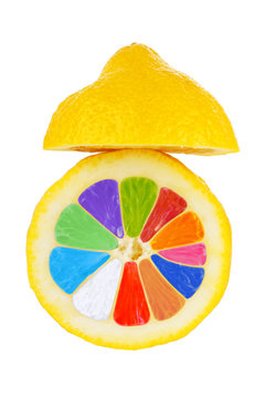 Colorful lemon