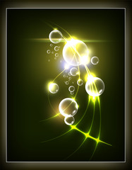Abstract background, fantasy glowing