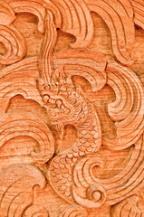 The Carving wood of naga