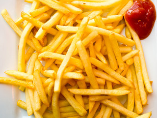 Golden French fries