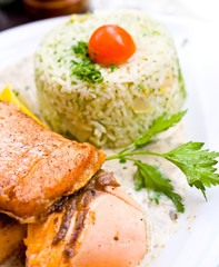 grilled salmon