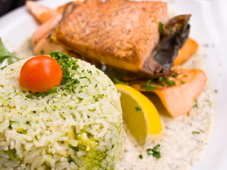 grilled salmon