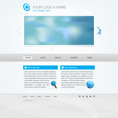 Website template - modern simple design