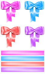 Gift bow and ribbon set