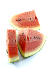 Watermelon slice isolated on white background