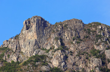 Fototapeta na wymiar Lion Rock in Hong Kong