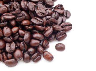 Coffee beans closeup