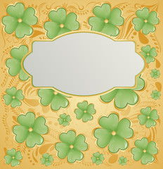 Golden background for St. Patrick
