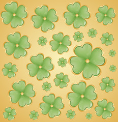 Golden background for St. Patrick's Days