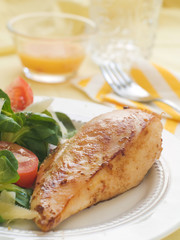 Chicken breast with salad