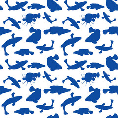 vector pattern of fish