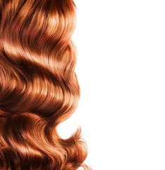 Red Hair over white