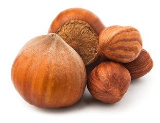 hazelnuts pile