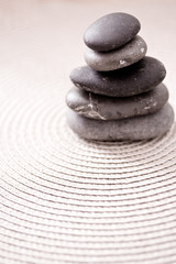 pile of stone representing zen, balance and meditation