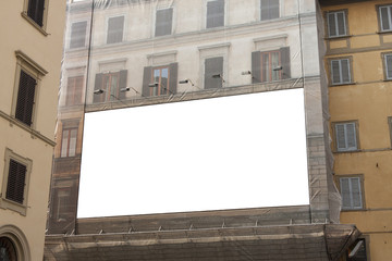 Obraz premium Empty advertisement billboard