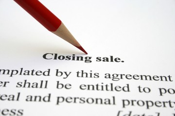 Closing sale