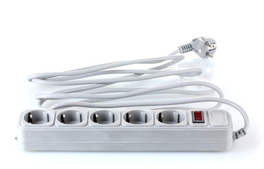 Surge protector isolated on white