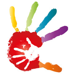 High resolution conceptual hands painted