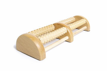 Wooden massager for feet