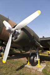 A  view of a propeller plane