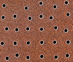 Frosty rusty metal background