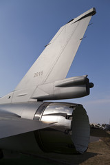 A  view of exhaust tube of a jet