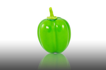 Green Capsicum annuum or Sweet Pepper or Bell Pepper or Capcicum