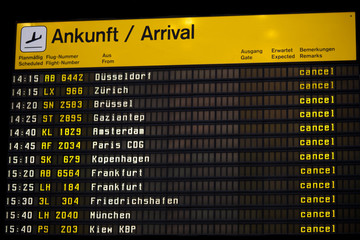 Abflug Cancel
