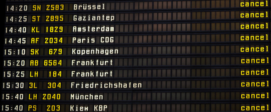 Gestrichen ,Cancel