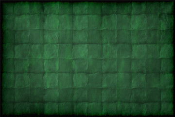 Old vintage green paper background with traces of folds
