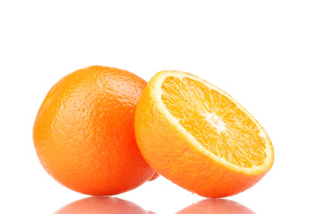 Tasty mandarine isolated on white