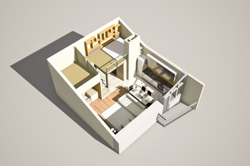 Fototapeta premium loft interior