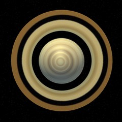 3d render of saturnus planet